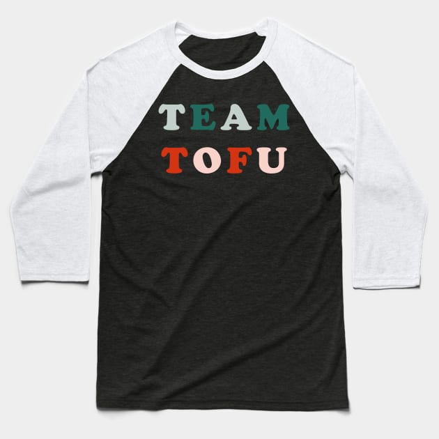 Team Tofu Baseball T-Shirt by MZeeDesigns